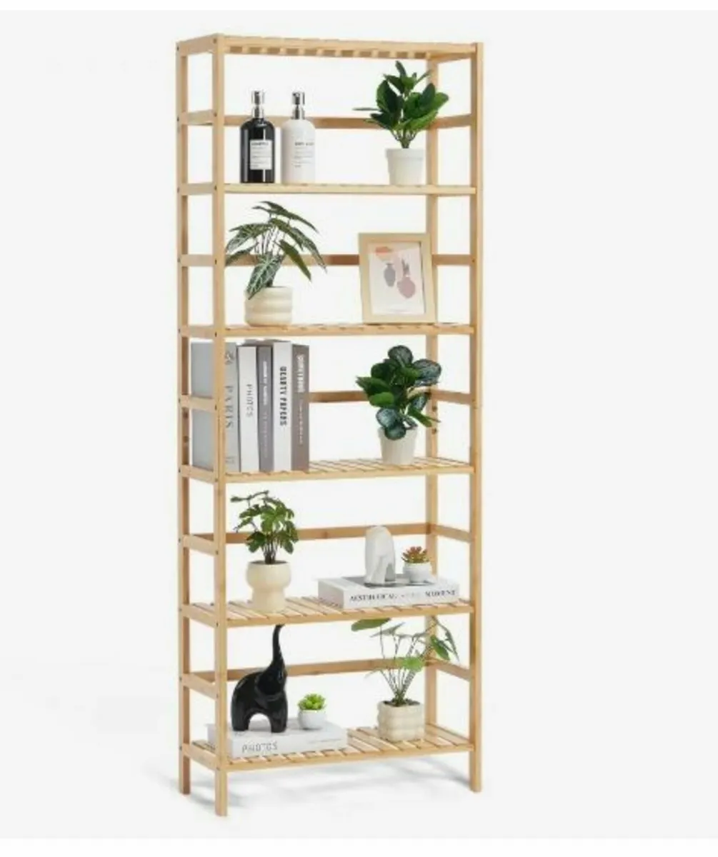 Bamboo Bookshelf 6 Tiers - Image 1