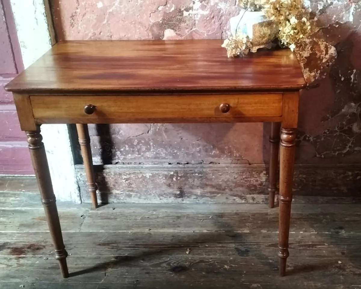 Victorian mahogany Writing Table - Image 3