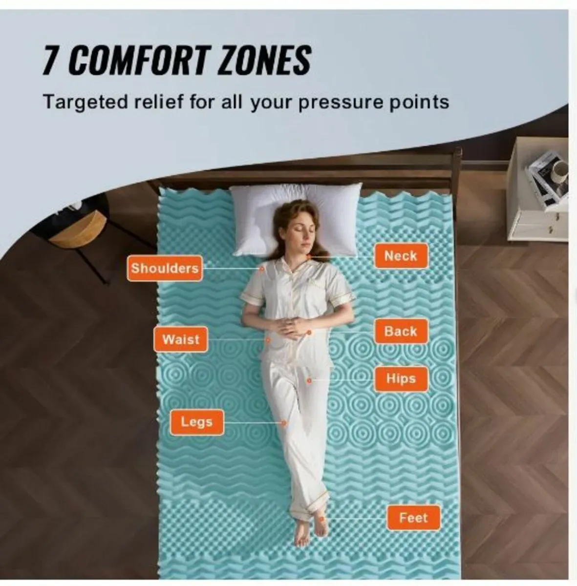 Mattress Topper Soft Memory Foam Cooling - Image 4