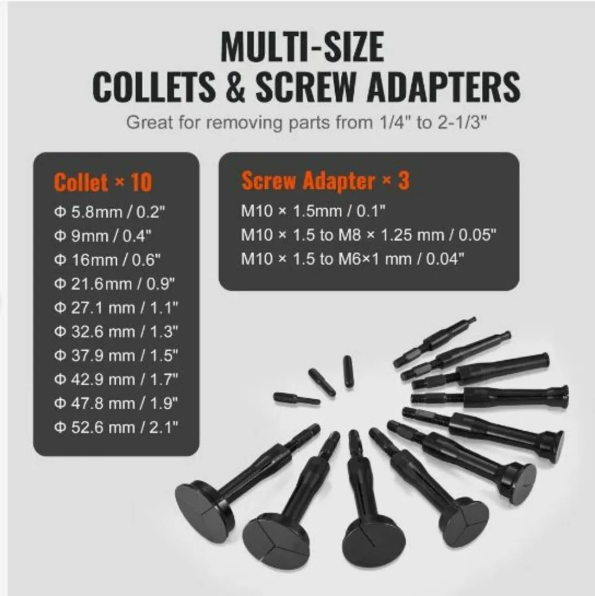 Blind Hole Collet Bearing Race and Seal Puller - Image 2