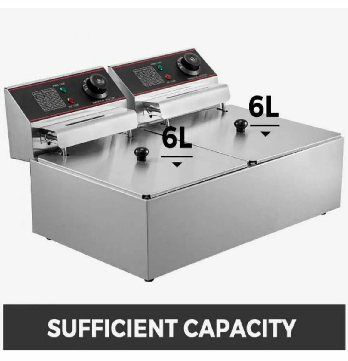 Commercial Deep Fryer 12L Electric Fryer 5000W - Image 2
