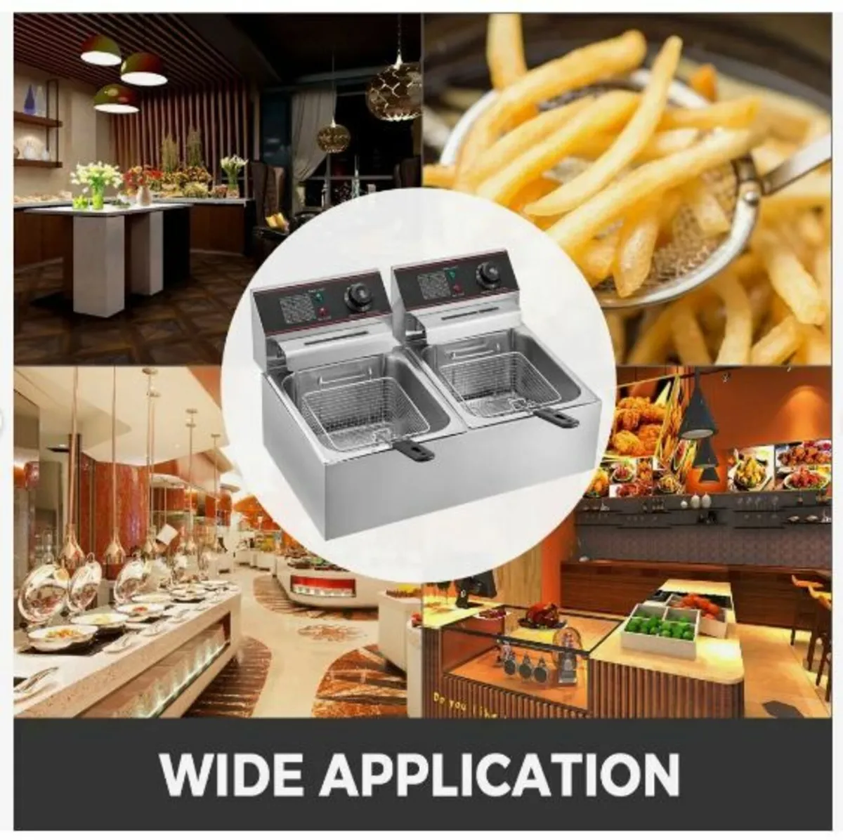 Commercial Deep Fryer 12L Electric Fryer 5000W - Image 4