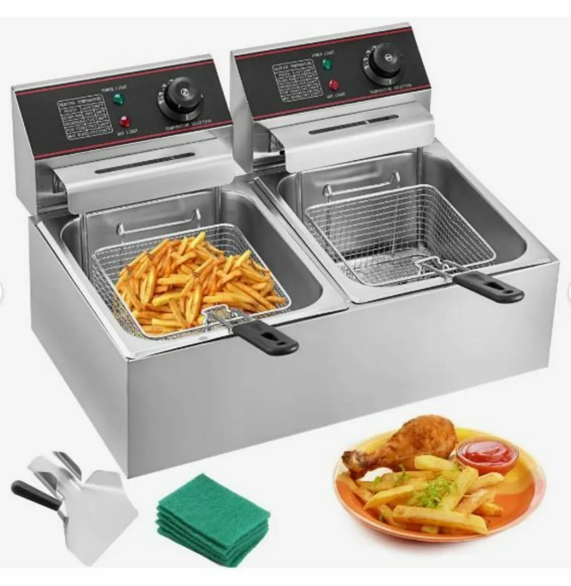 Commercial Deep Fryer 12L Electric Fryer 5000W - Image 1