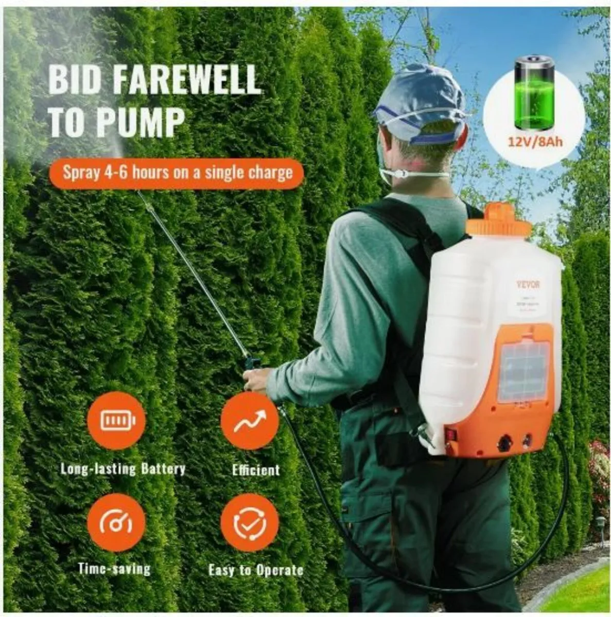 Battery Powered Backpack Sprayer - Image 3