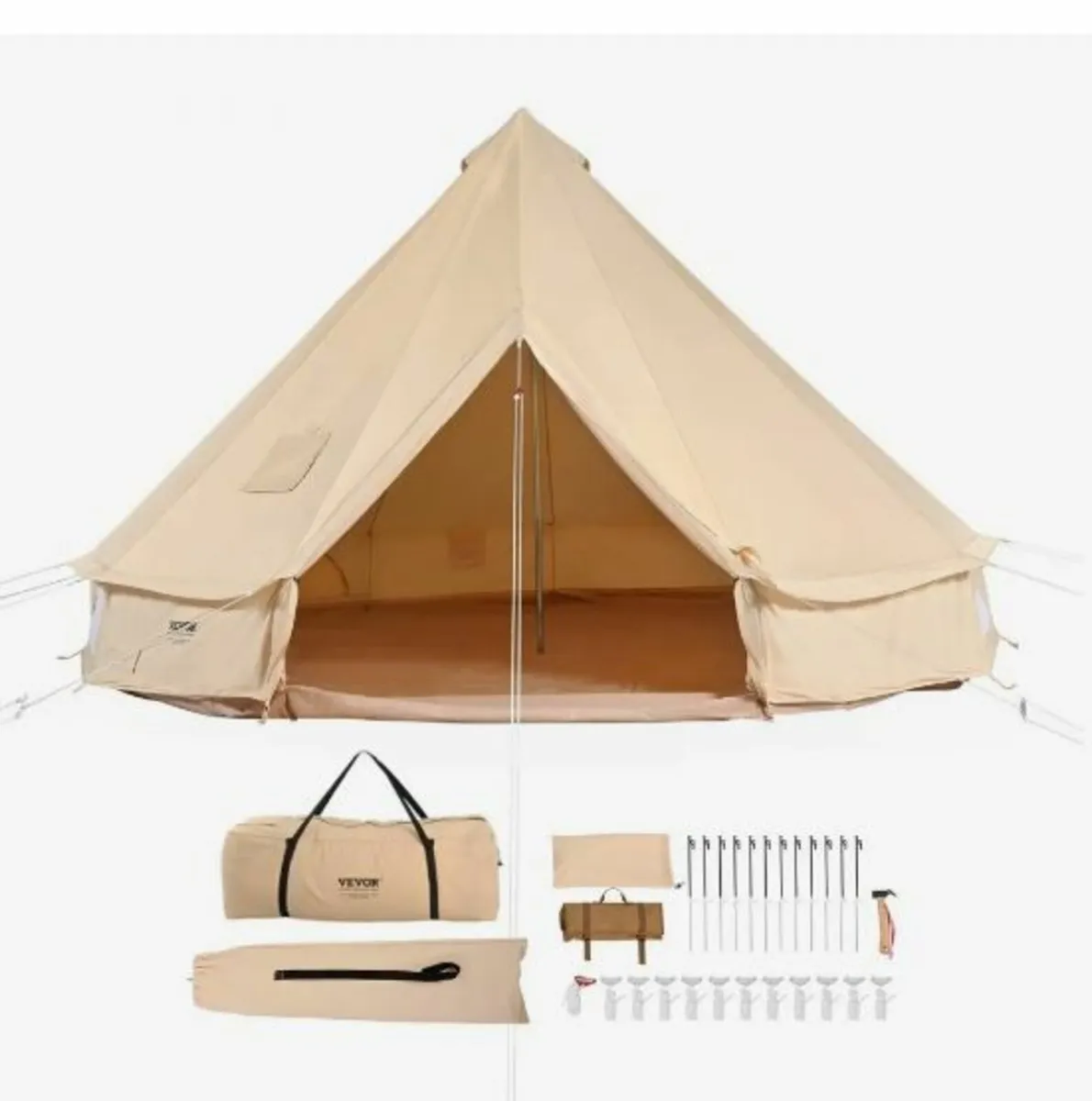 Canvas Bell Tent, 4 Seasons 4 m/13.12 ft - Image 1
