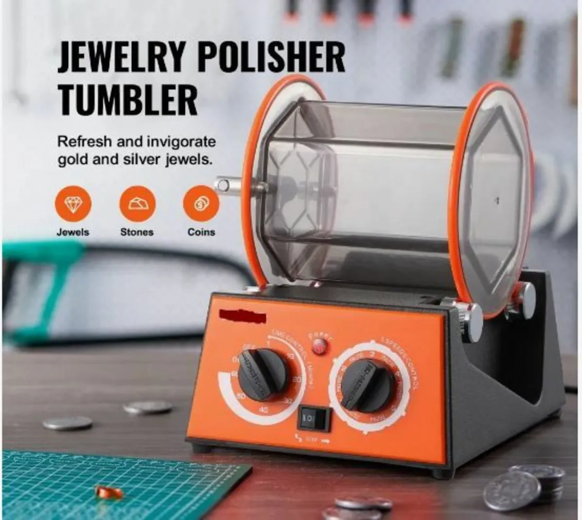 3kg Rotary Tumbler Surface Polisher Jewelry - Image 3