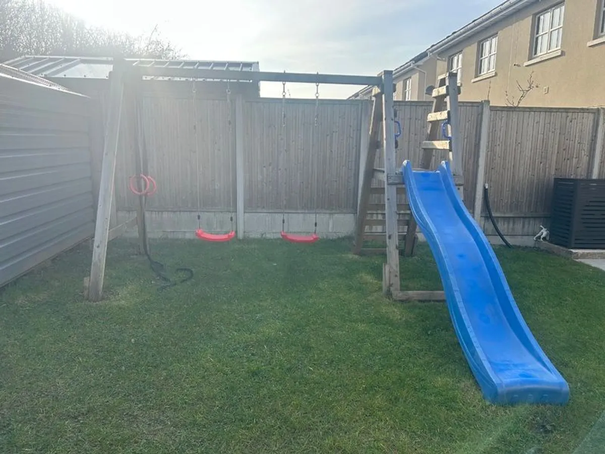 Solid Wood Swing and Slide set - Image 1