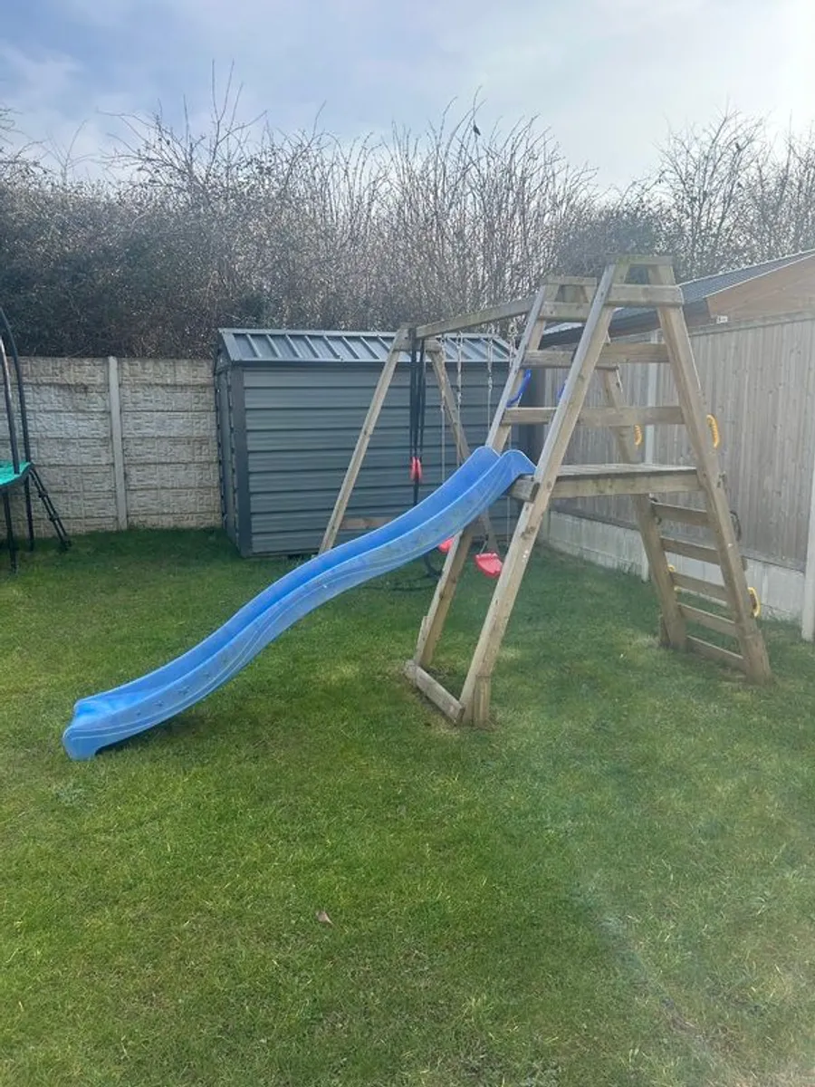 Solid Wood Swing and Slide set - Image 2