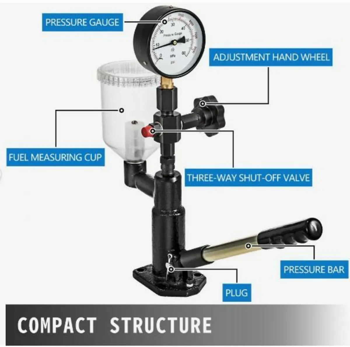 Diesel Injector Nozzle Pressure Tester, Fuel Inje - Image 2