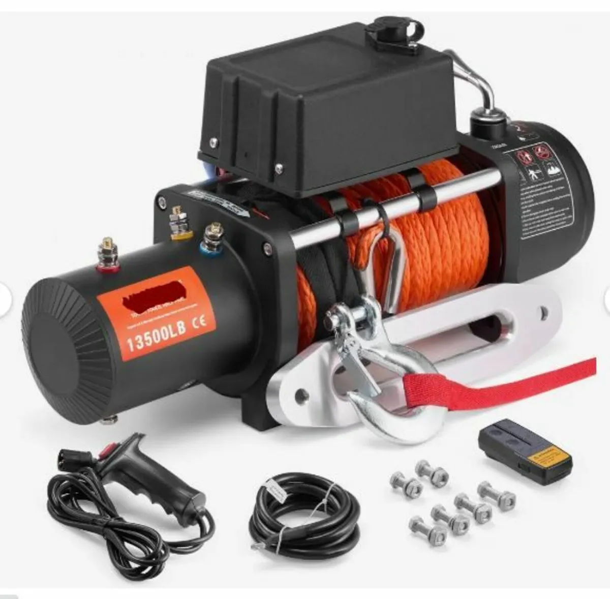 Electric Winch Truck 13,500 lb Synthetic Rope - Image 3