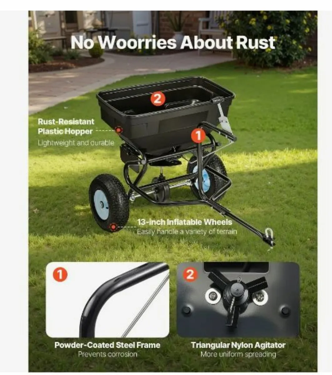 Tow-Behind Broadcast Spreader 130LBS - Image 4