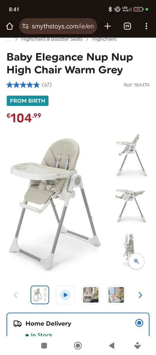 High Chair and Travel Cot - Image 2
