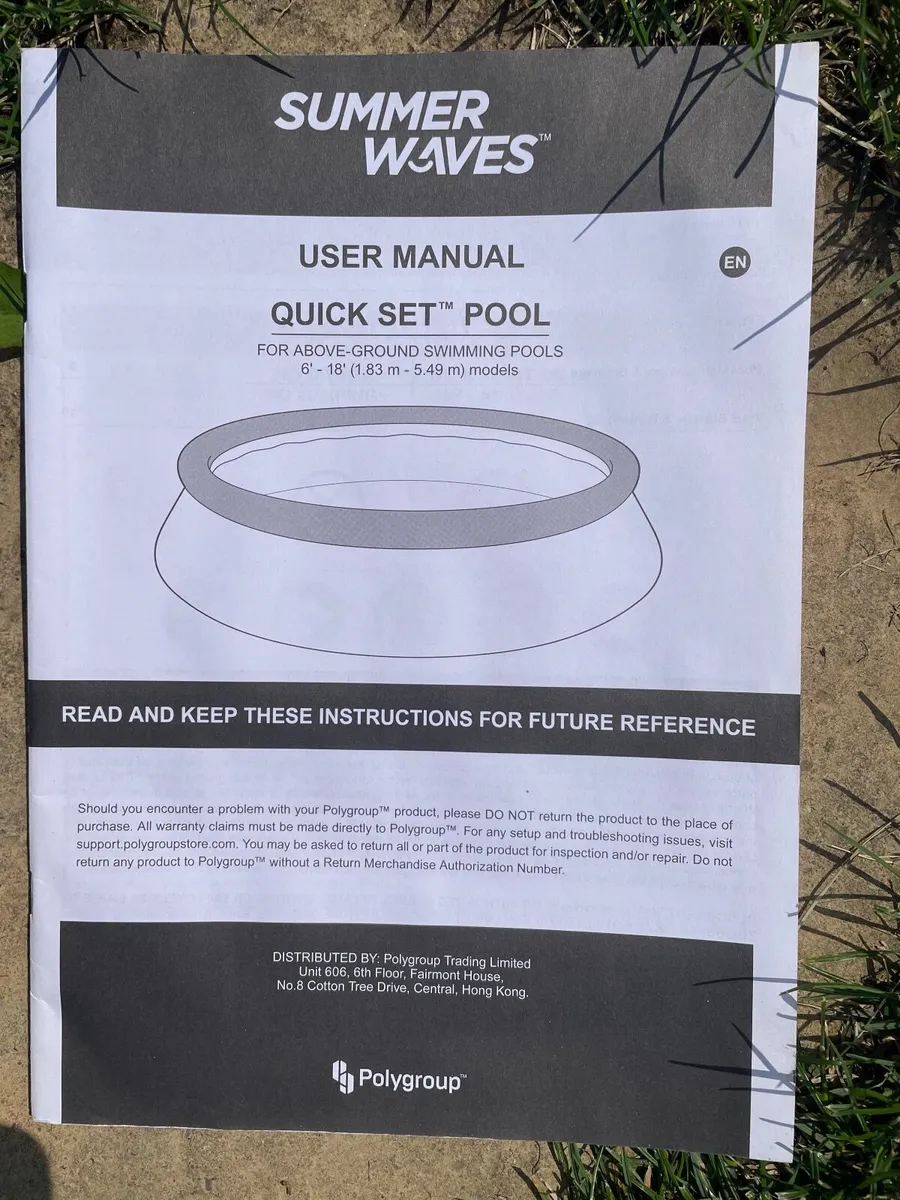 6 ft Paddling Pool with associated pump. - Image 3