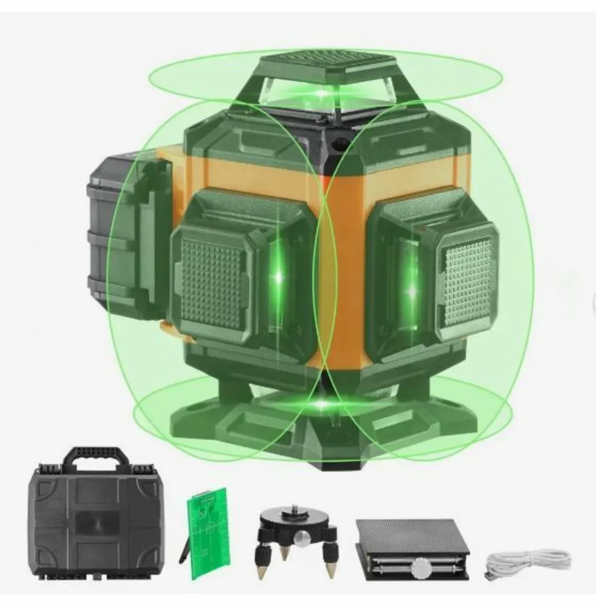 Laser Level 100ft Green Cross Line Self Leveling - Image 1