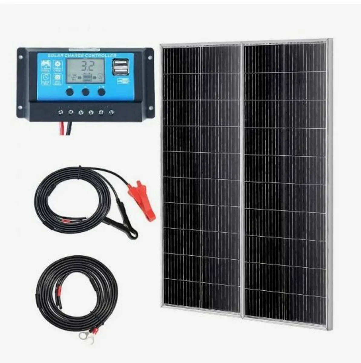 200W Monocrystalline Solar Panel Kit 2PCS - Image 1