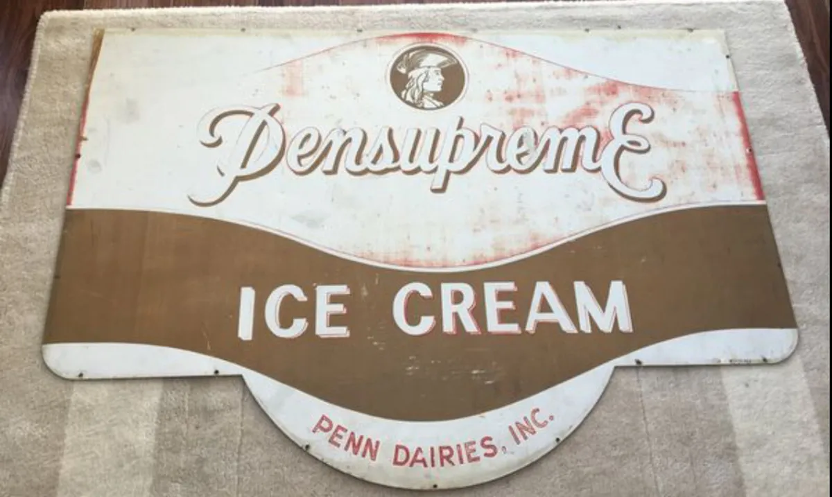 American Pensupreme Ice Cream 60’s Sign - Image 3