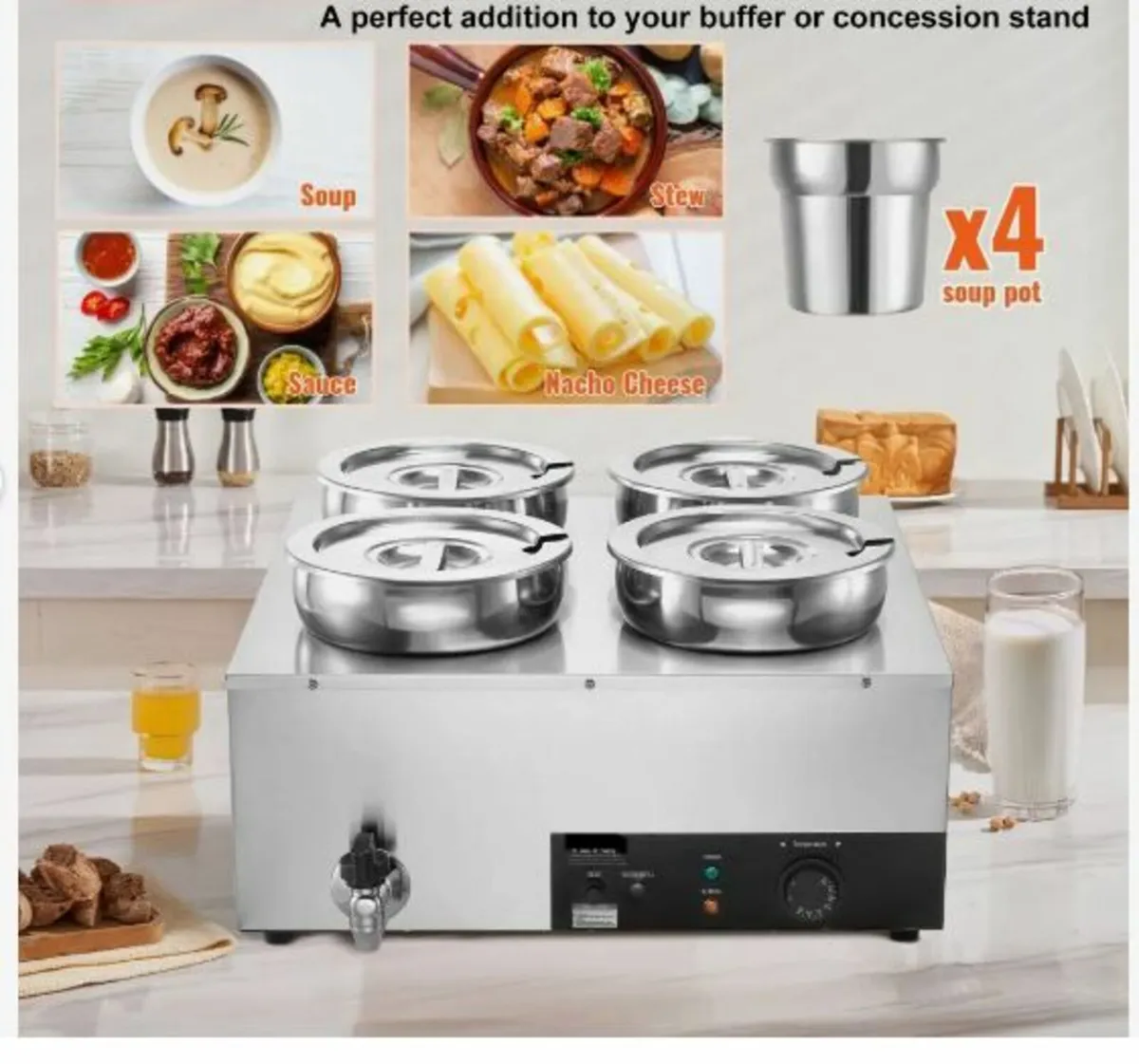 Commercial Soup Warmer Soup Station - Image 2