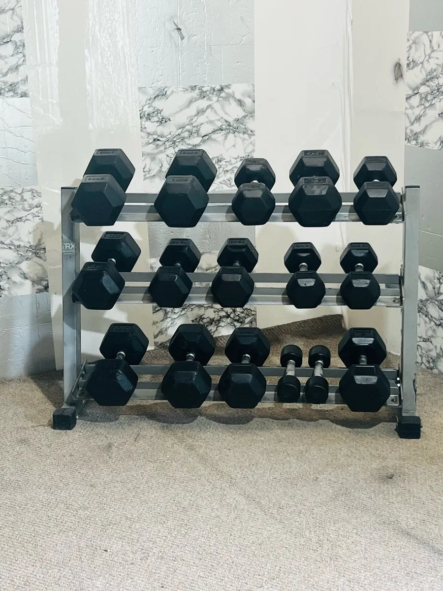 HEX DUMBBELLS WITH RACK - Image 3