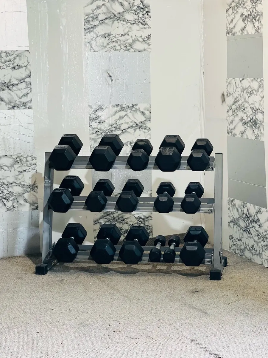 HEX DUMBBELLS WITH RACK - Image 4