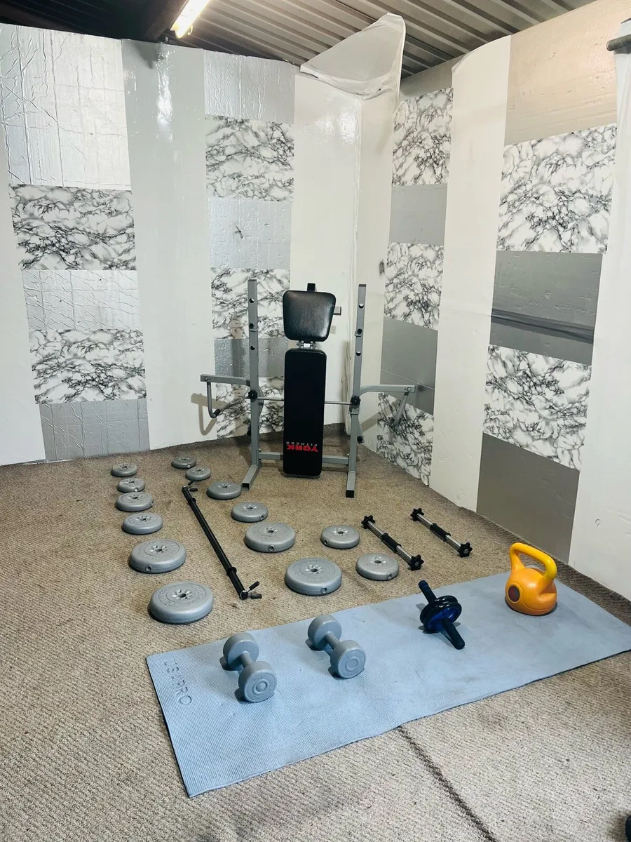 Adjustable bench weights barbell dumbbells etc - Image 4