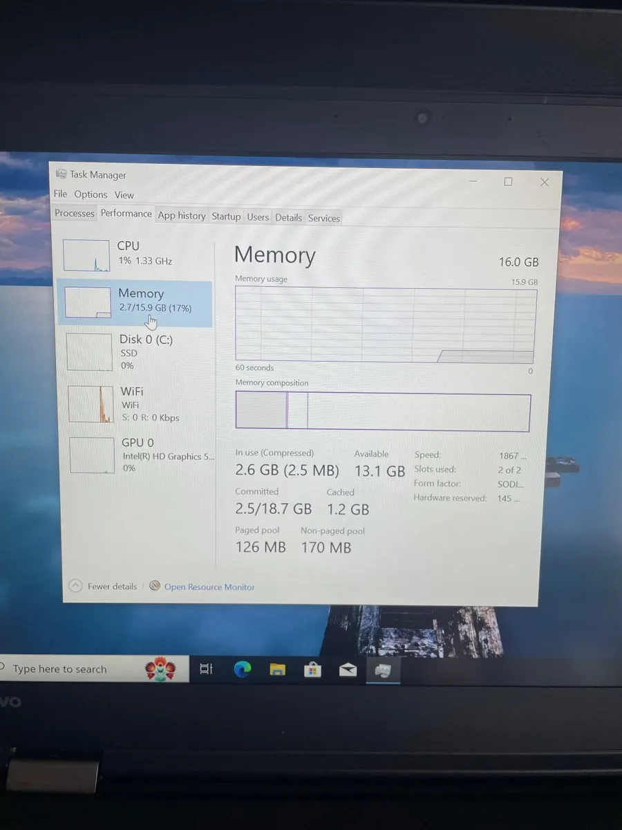 Lenovo X1 Carbon Gen 4 Laptop  i7/16GB/128SSD/FHD - Image 4