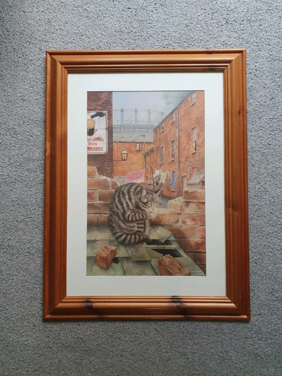Large Framed Cat Prints - Image 4
