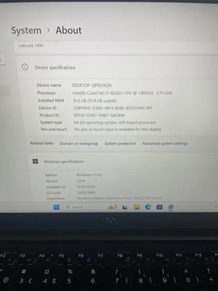Dell Latitude 7490 Laptop i7/16GB/512SSD/FHD - Image 2