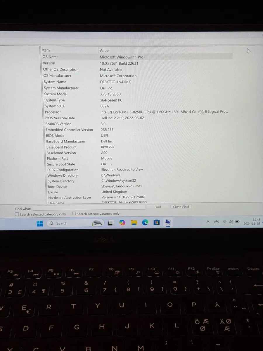 Dell XPS 9360 Laptop i5/8GB/256SSD/4K QHD - Image 2