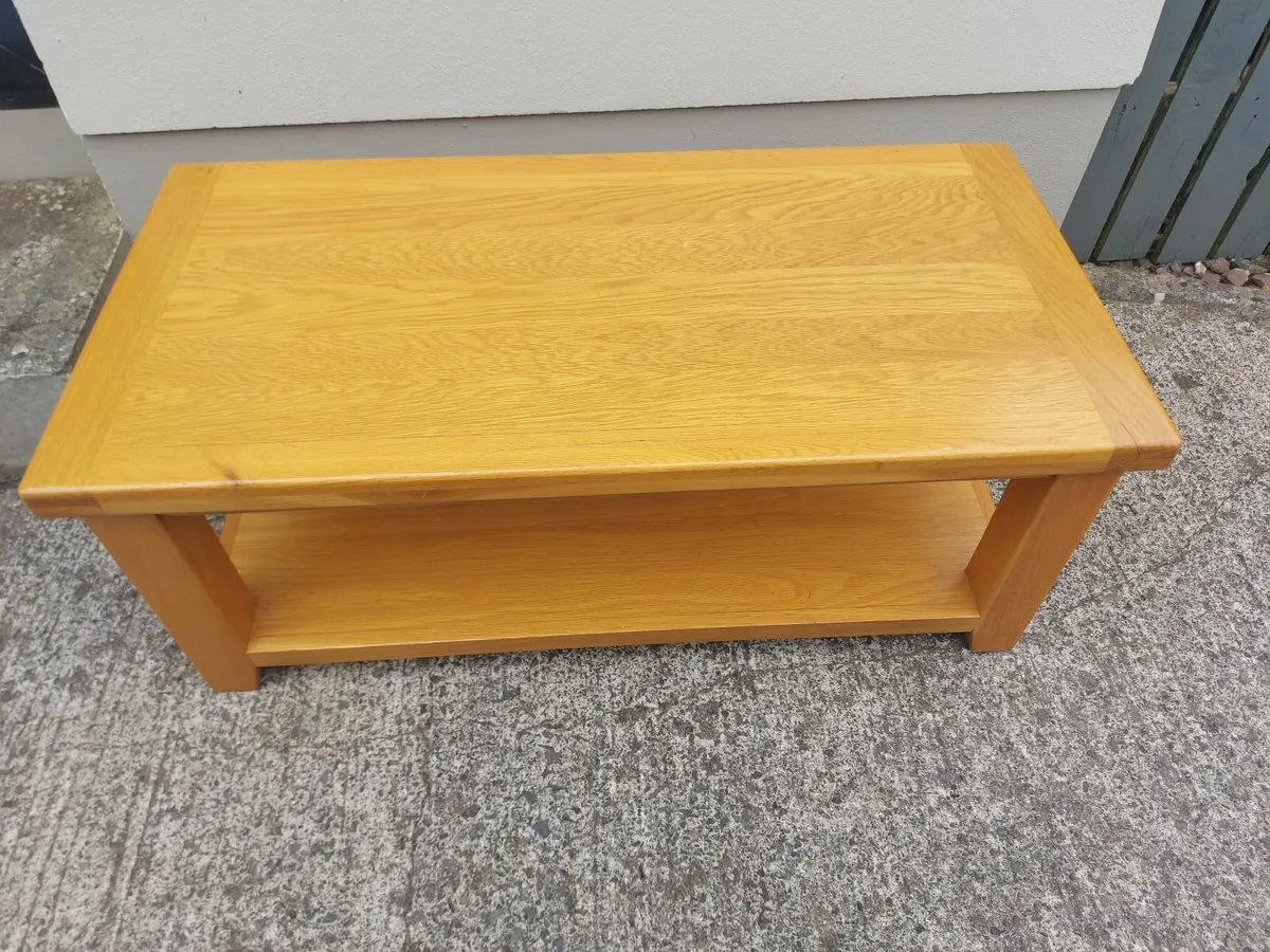 Oak coffee table - Image 3