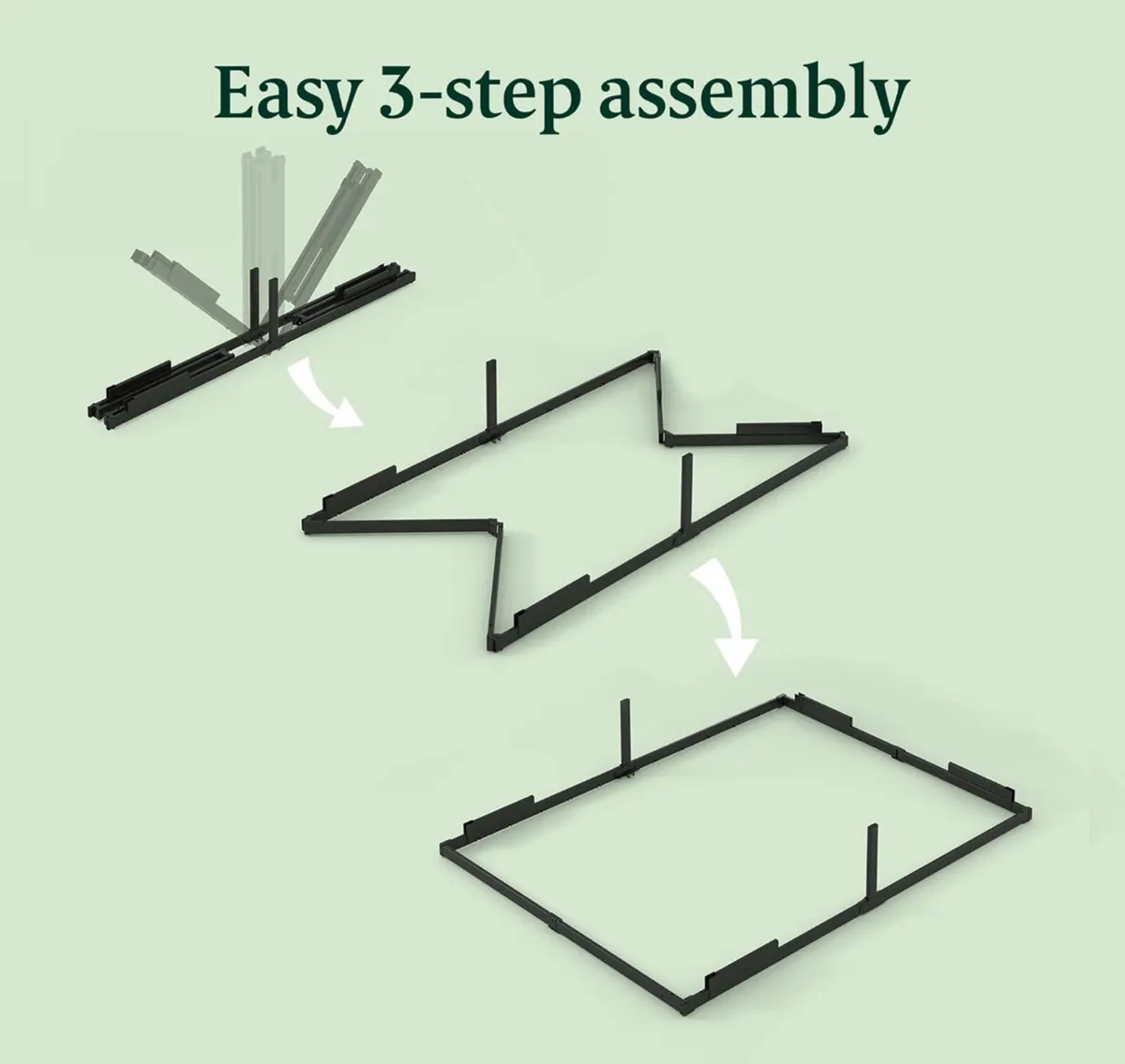 Double bed steel frame - Image 3