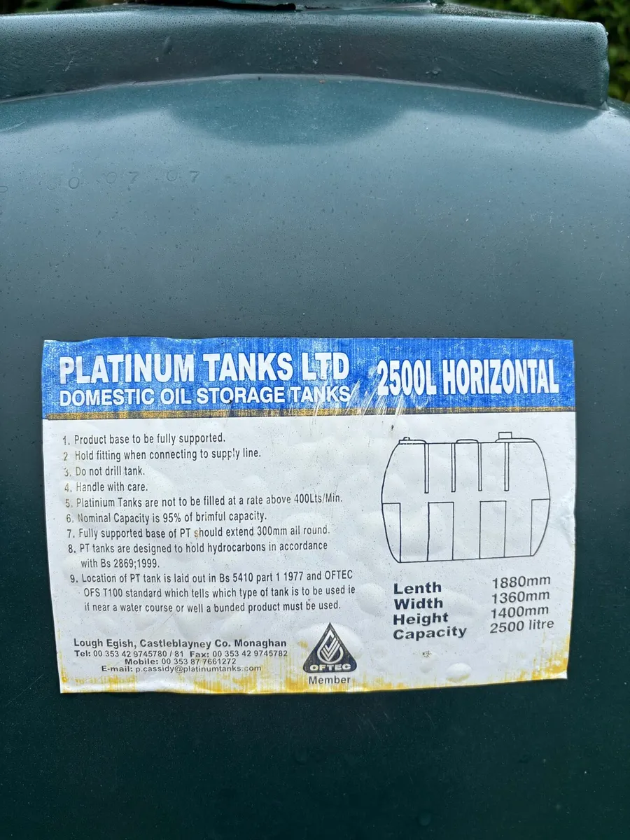2500L Oil - Diesel tank - Image 3