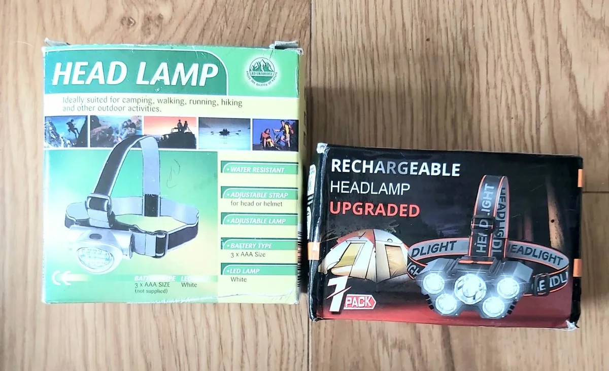 Two head lamps