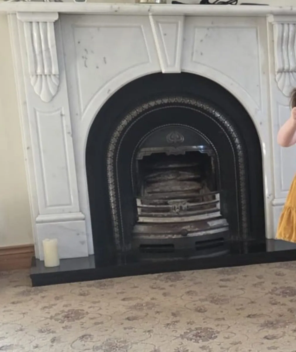 Marble fireplace
