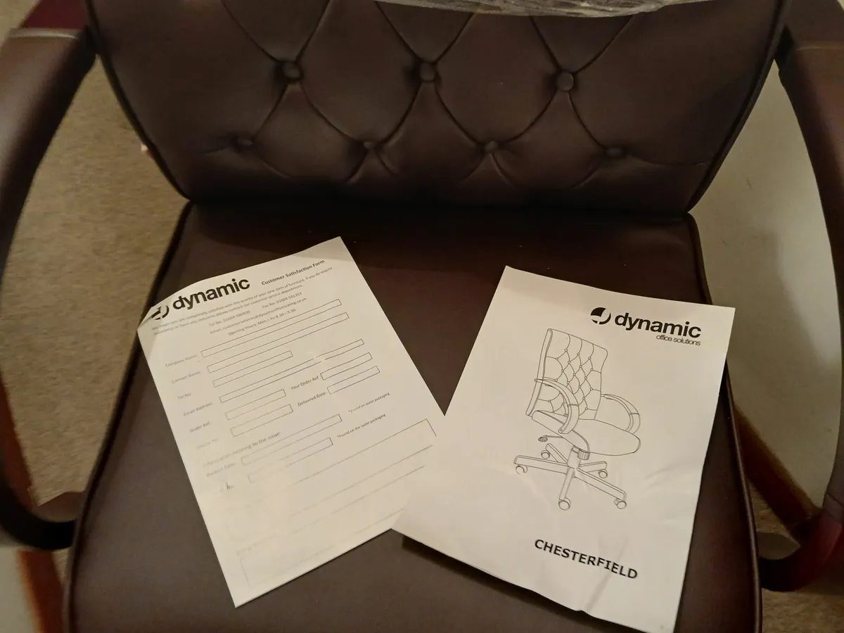 Office chair new chesterfeild traditional business - Image 2
