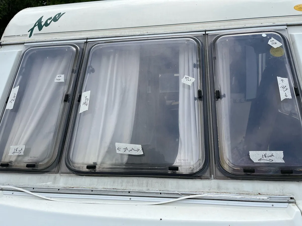 caravan parts, windows & water pump - Image 1
