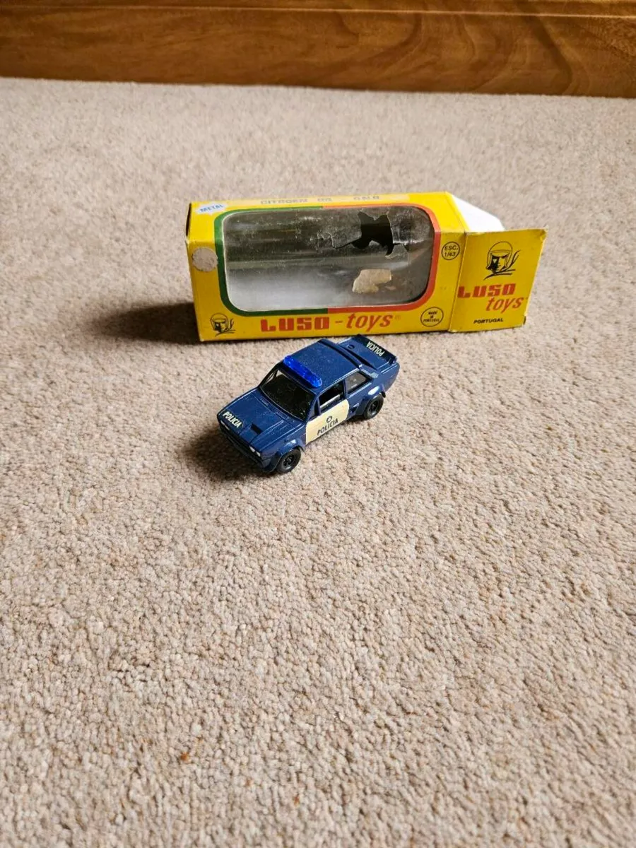 Corgi Luso Toys Fiat Abarth Police Car - Image 1