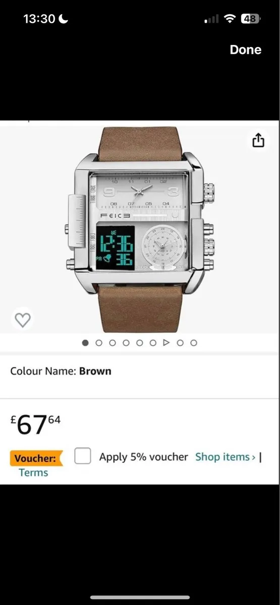 Men’s high end fashion watch - Image 1
