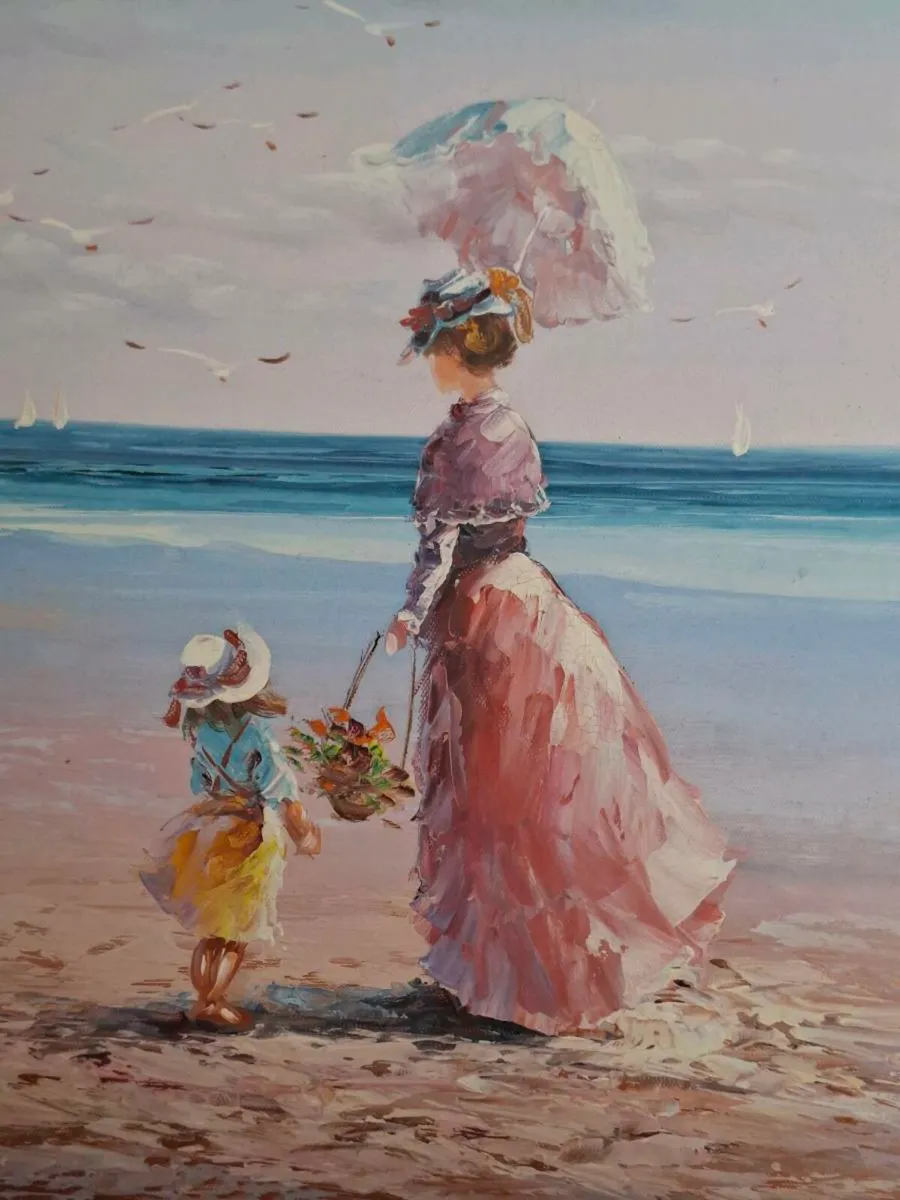 Stunning Large signed & framed Oil Painting - Image 2