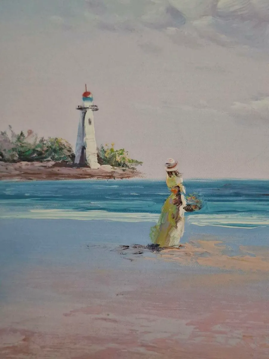 Stunning Large signed & framed Oil Painting - Image 4