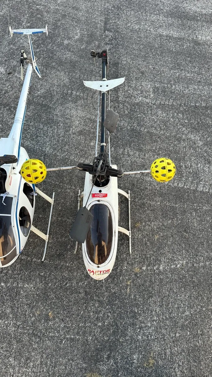 Radio controlled nitro model helicopters job lot - Image 3