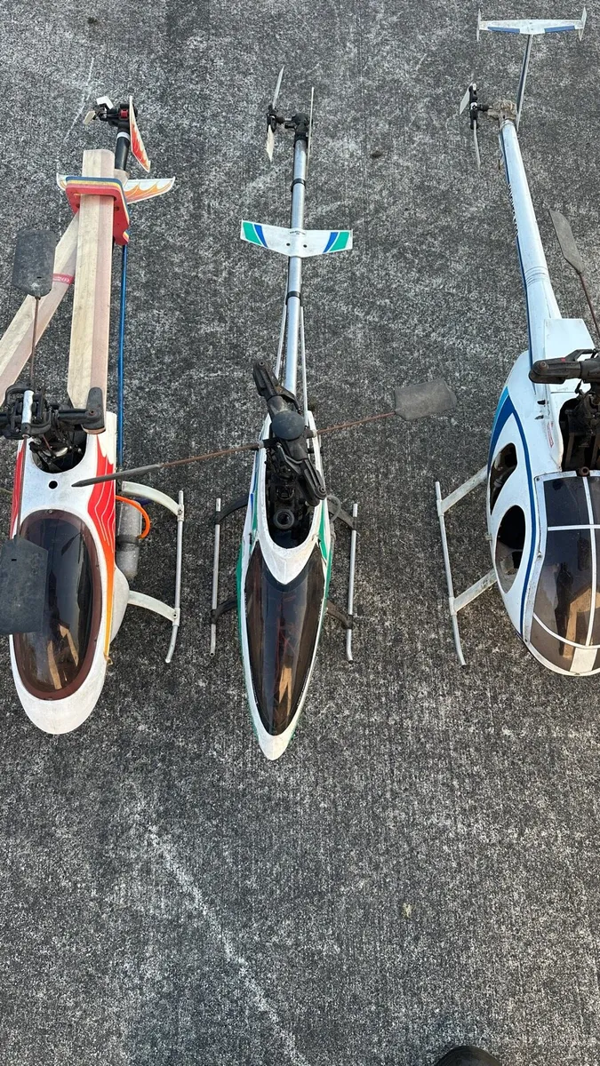 Radio controlled nitro model helicopters job lot - Image 4