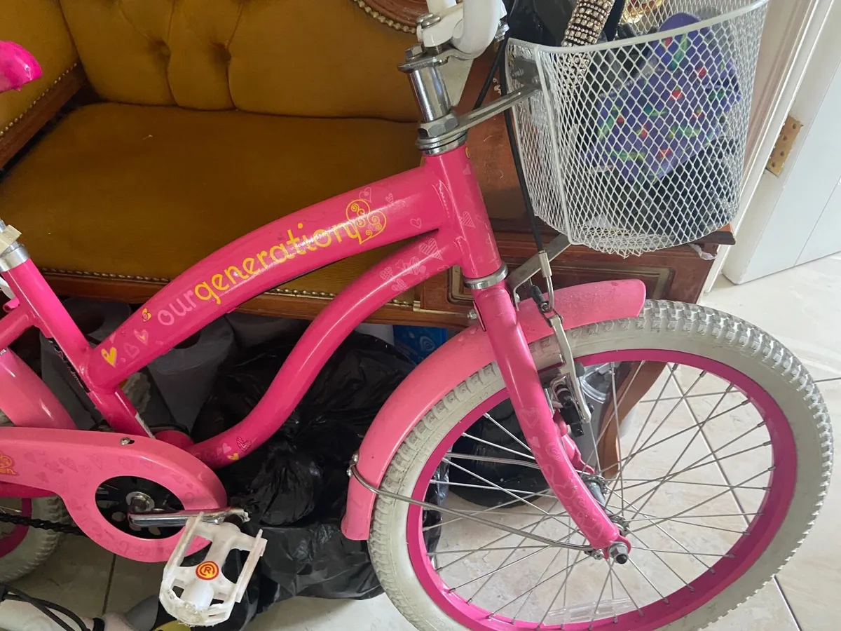 Girls New generation pink bike - Image 2