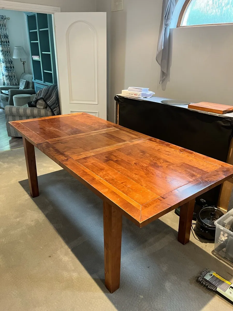 Wooden Table and 4 chairs - Image 1