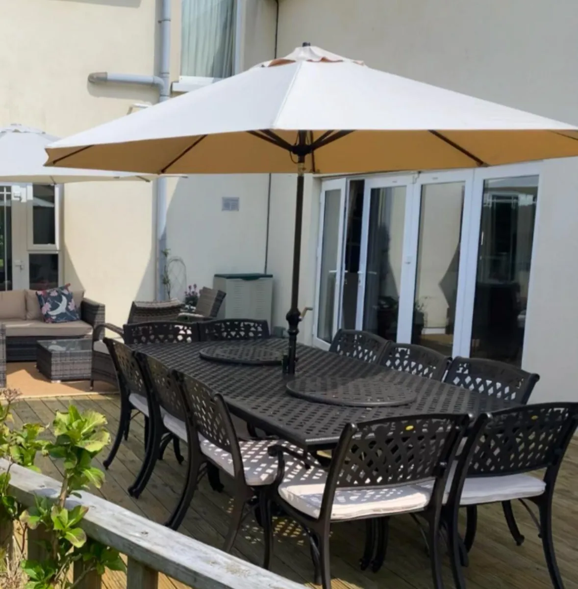 10 seater Donard patio dining set - Image 1