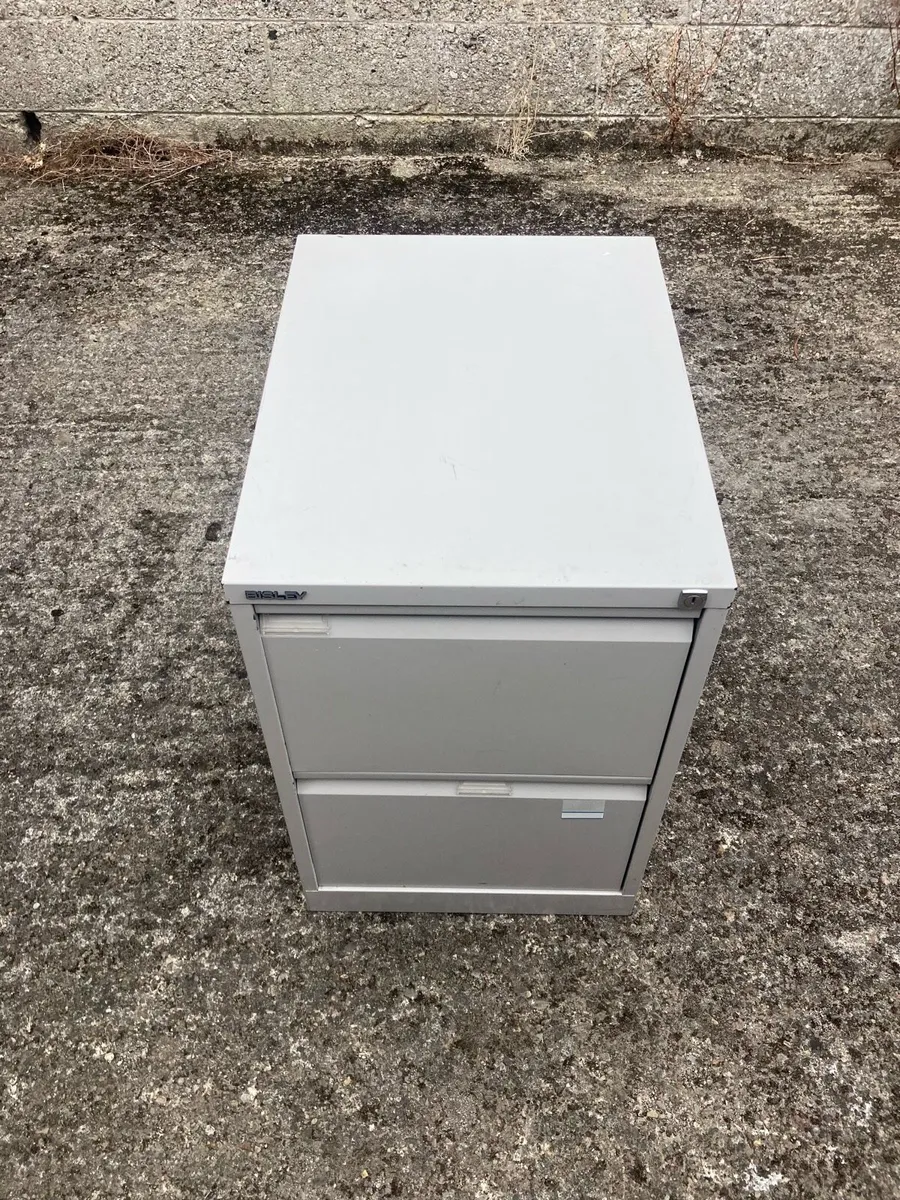 Filing Cabinet - 2 Drawer - Metal - Image 3