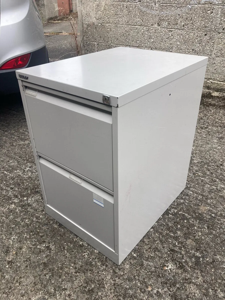 Filing Cabinet - 2 Drawer - Metal - Image 4
