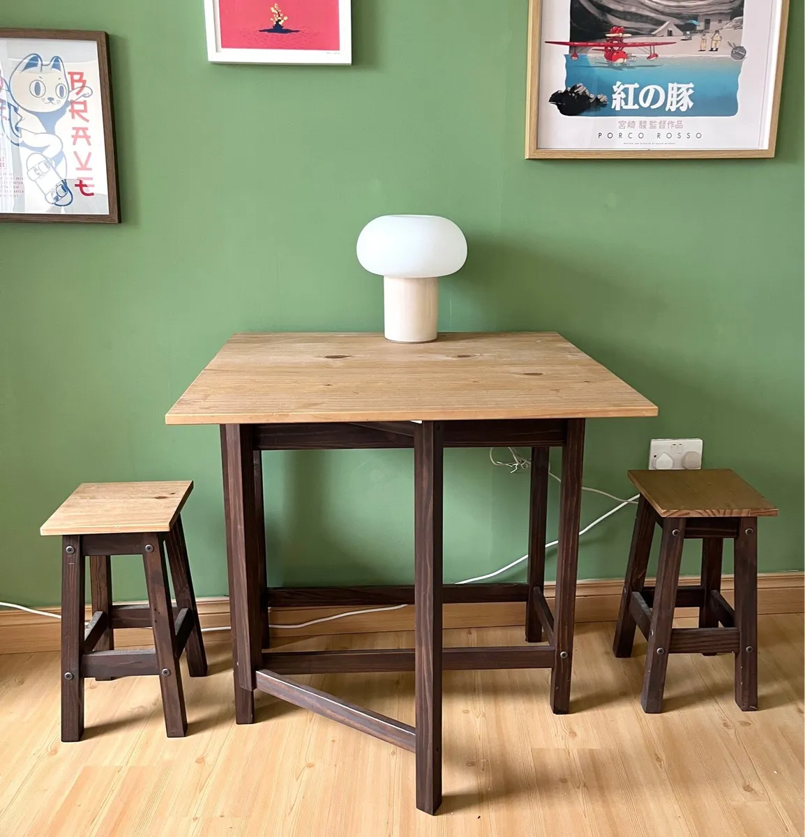 Foldable Table with Stools - Image 2