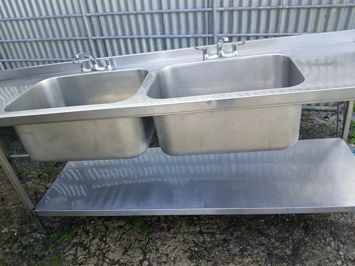 Stainless steel cabbinet sink unit complete - Image 4
