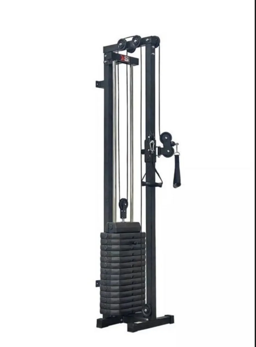 Wall mounted cable pulley machine 74kg stack - Image 1
