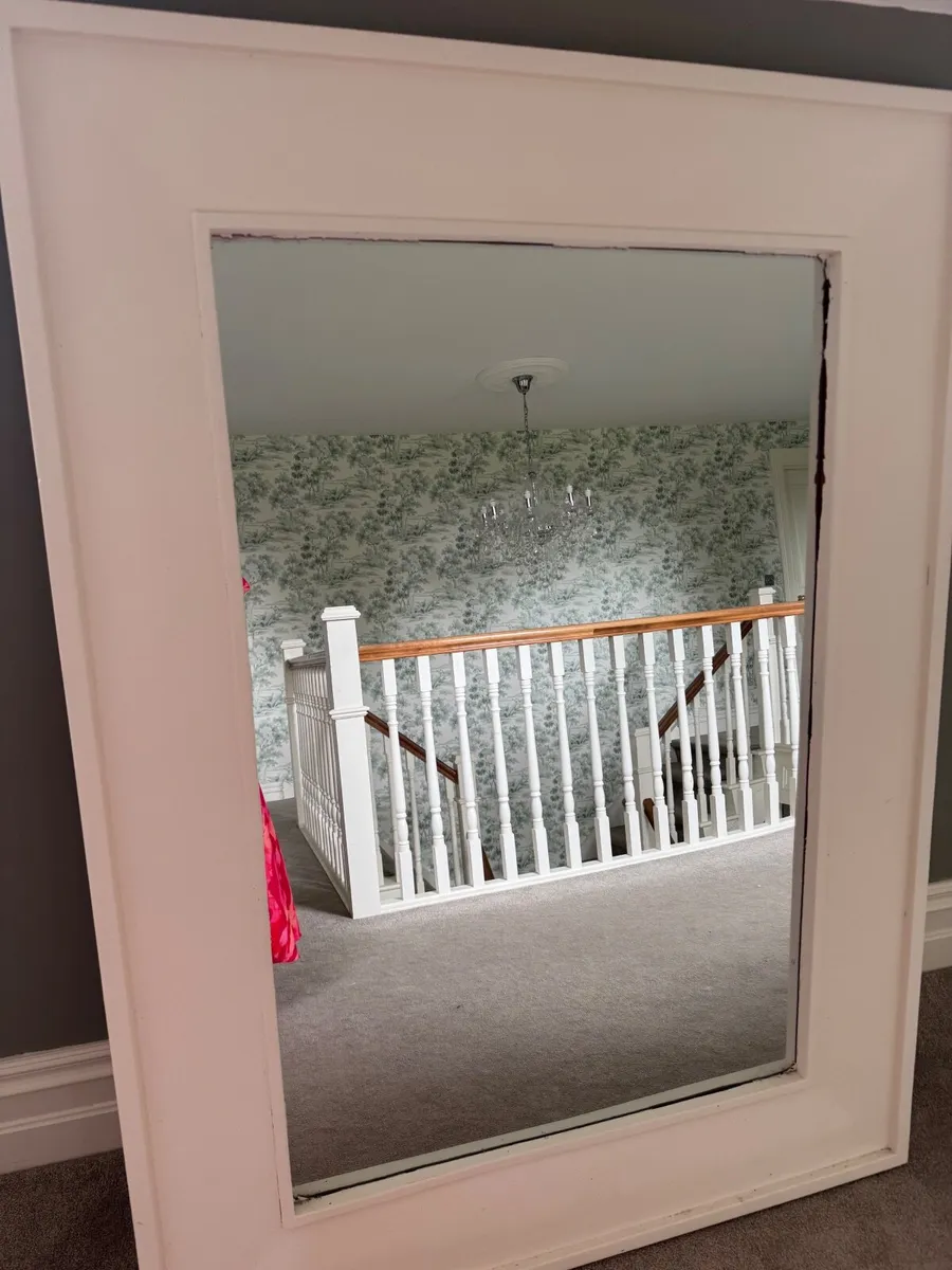 Large wood mirror - Image 2